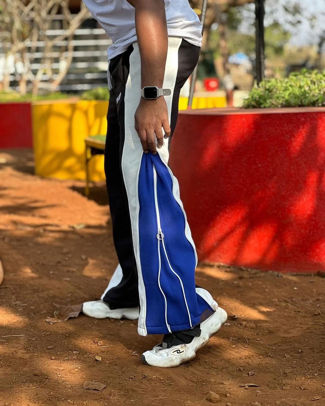 Double Zip Relaxed Track Pants