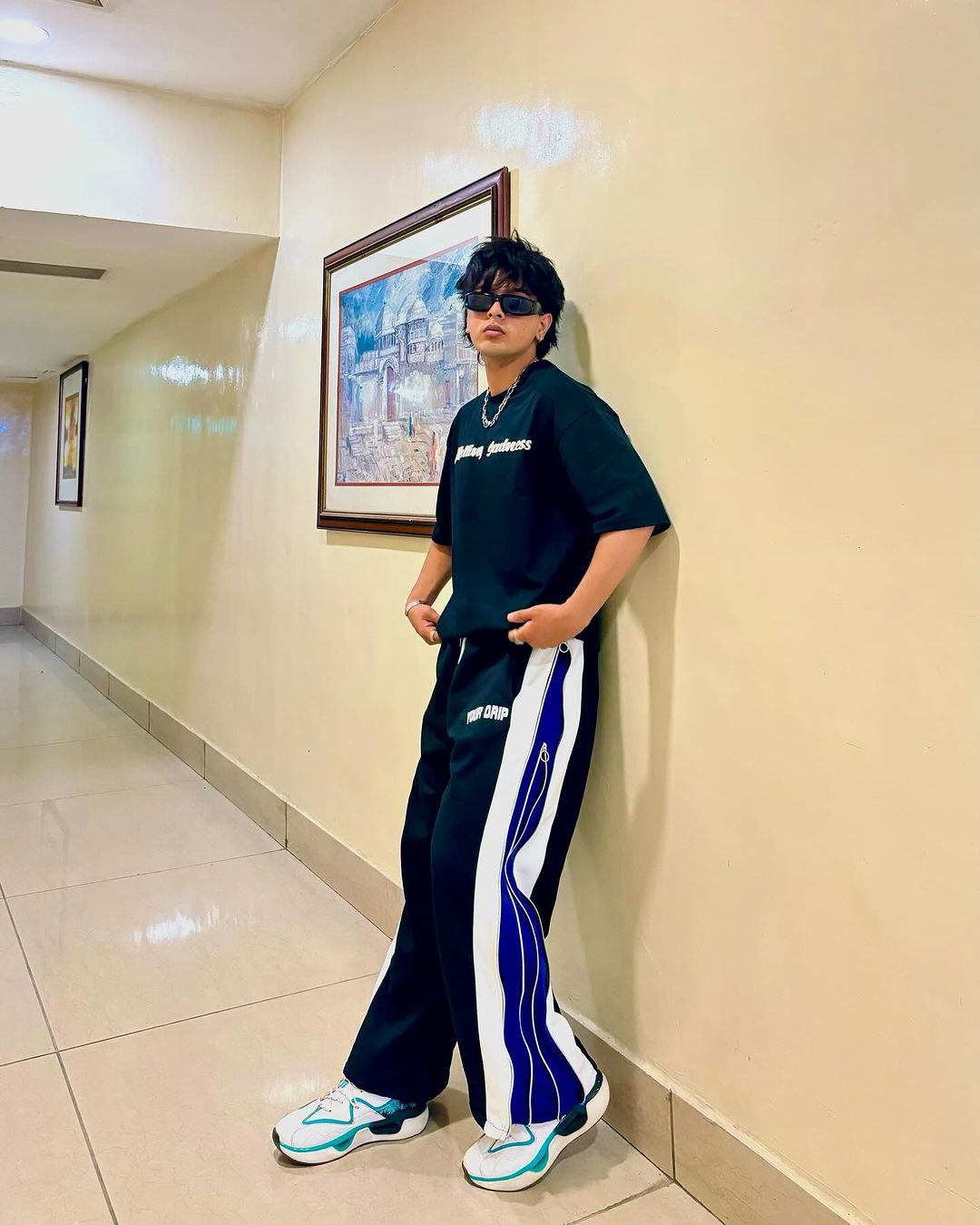 Double Zip Relaxed Track Pants