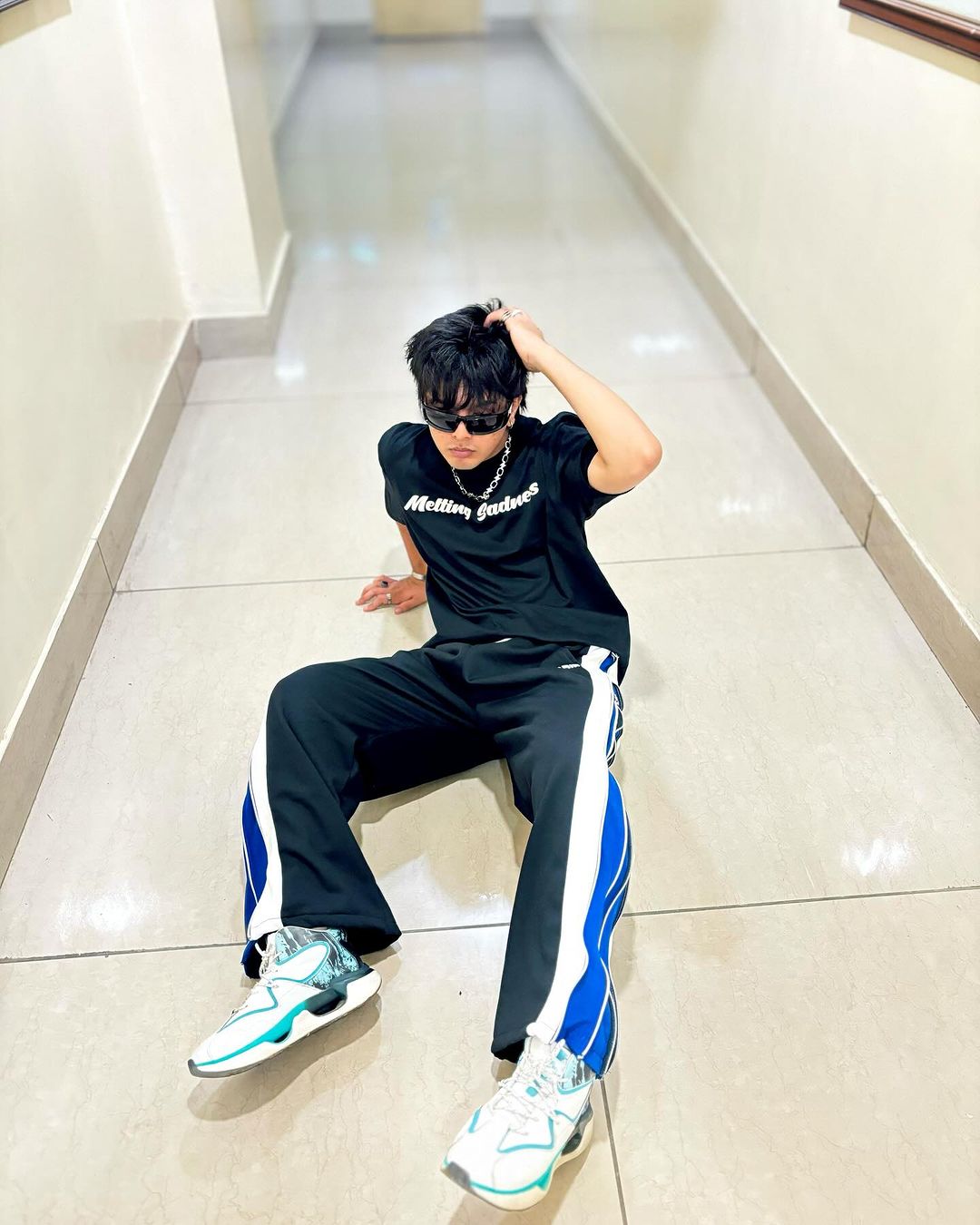 Double Zip Relaxed Track Pants