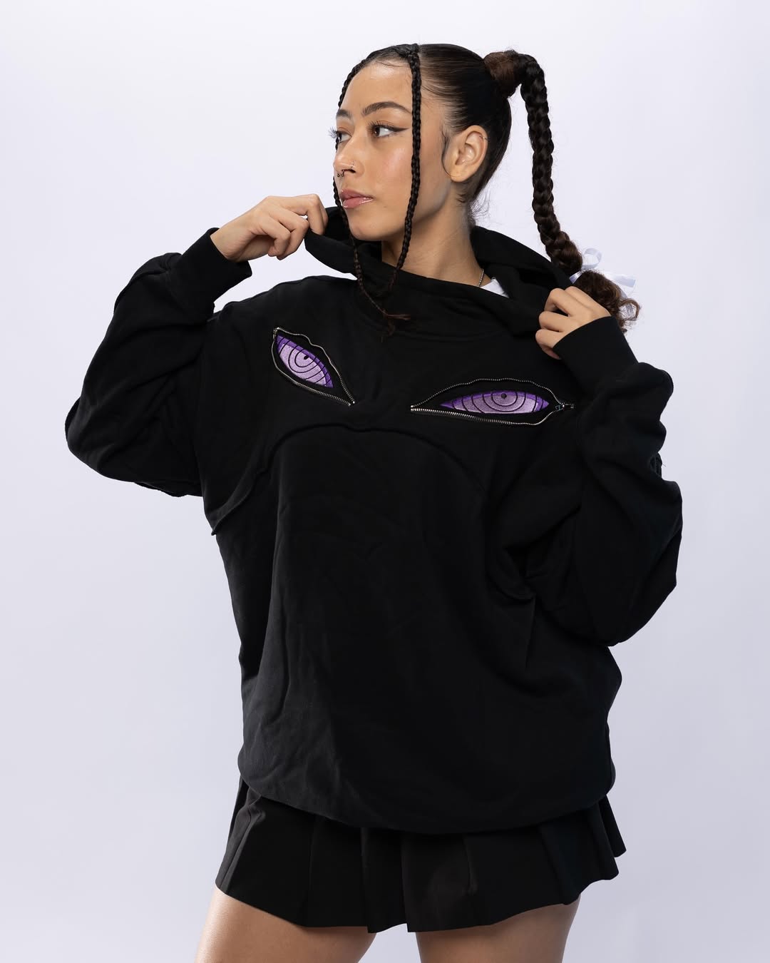 Eternal Shadows: Limited Edition Rinnegan Eyes Anime Hoodie โ Unisex Cosplay & Streetwear