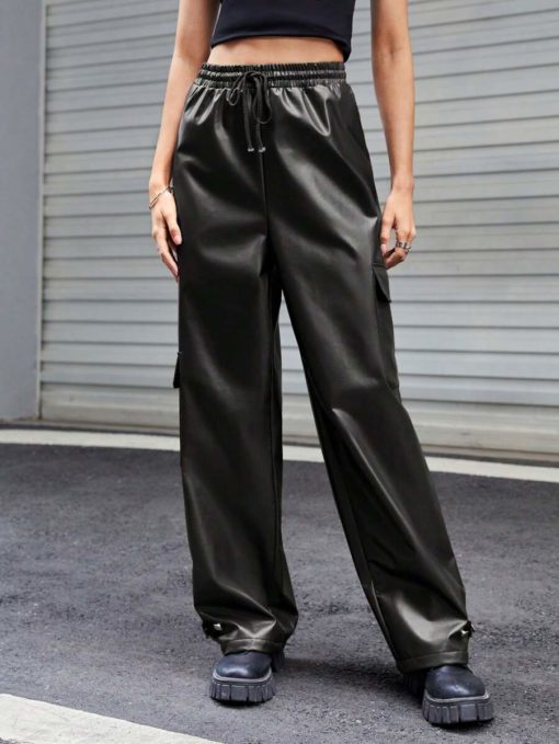 Blackout Utility Leather Cargos