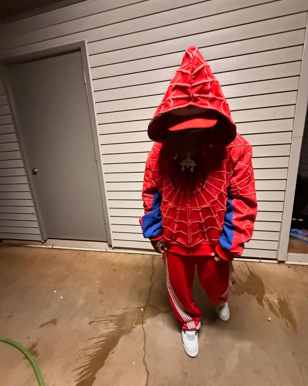 SPIDEY SOCIETY" OG RED ZIP-UP JACKET