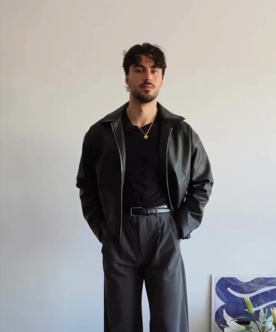 Black Leather Jacket for Men – Premium Streetwear Edition | ThreadShade