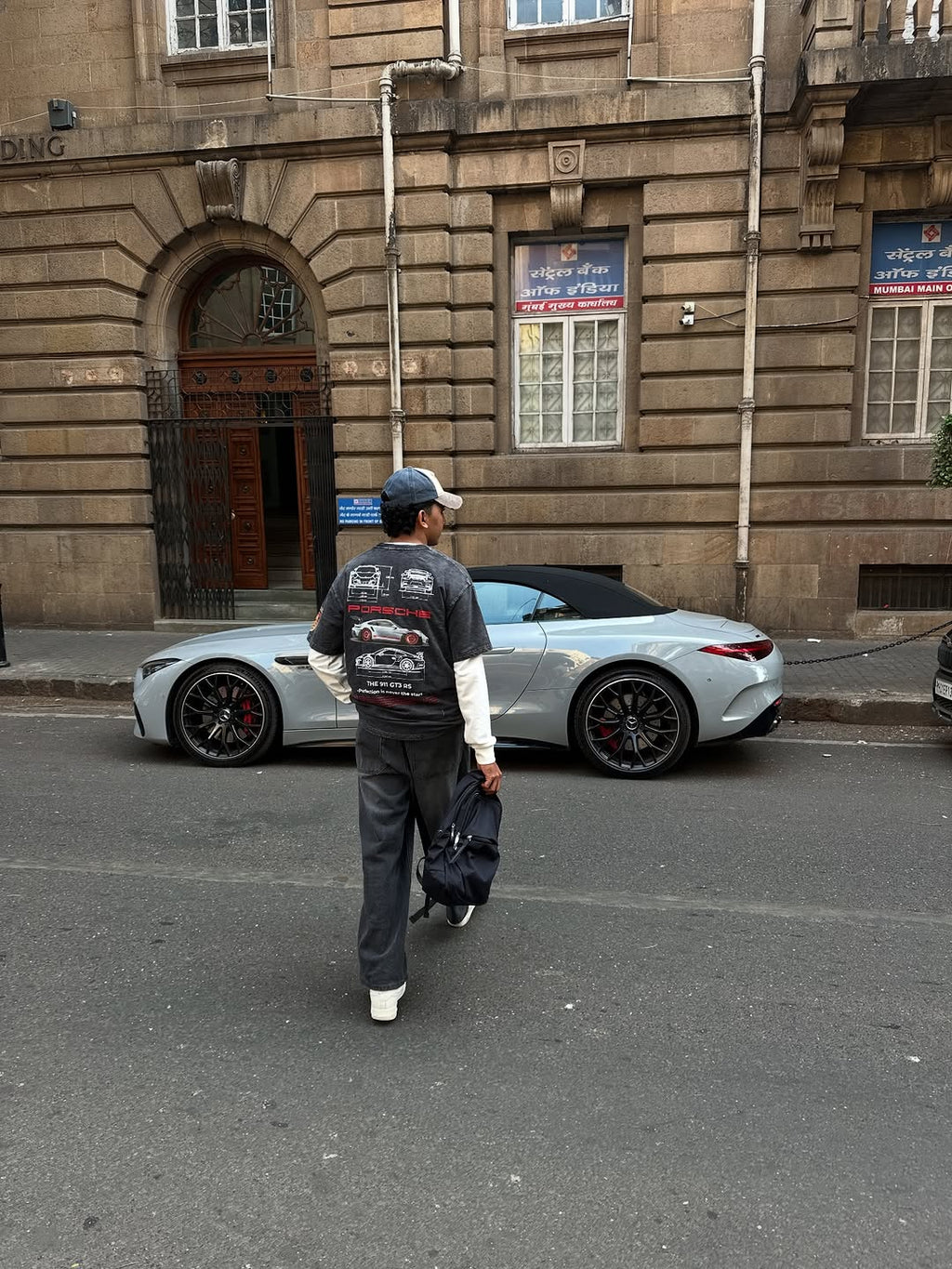 OVERSIZED PORSCHE 911 ACID WASH T-SHIRT | THREADSAHDE