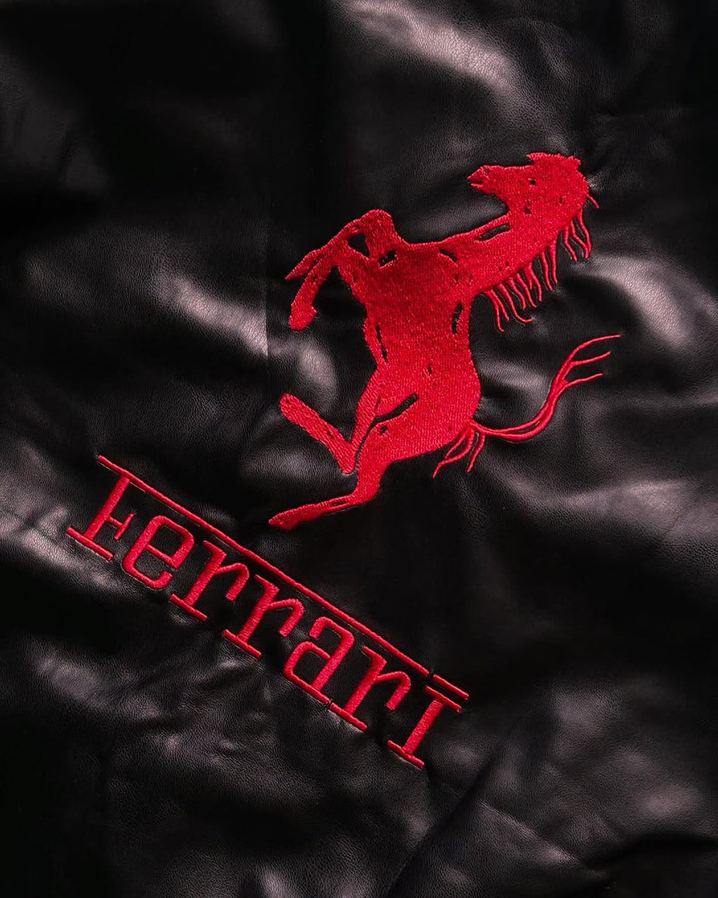 Formula 1 Inspired Ferrari Leather Jacket for Men