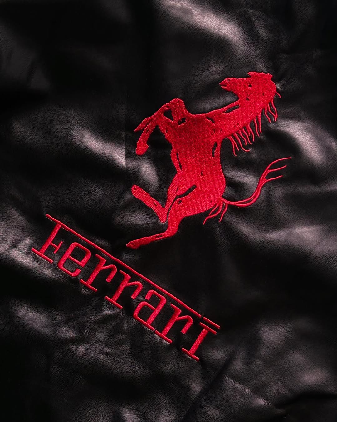 Formula 1 Inspired Ferrari Leather Jacket for Men