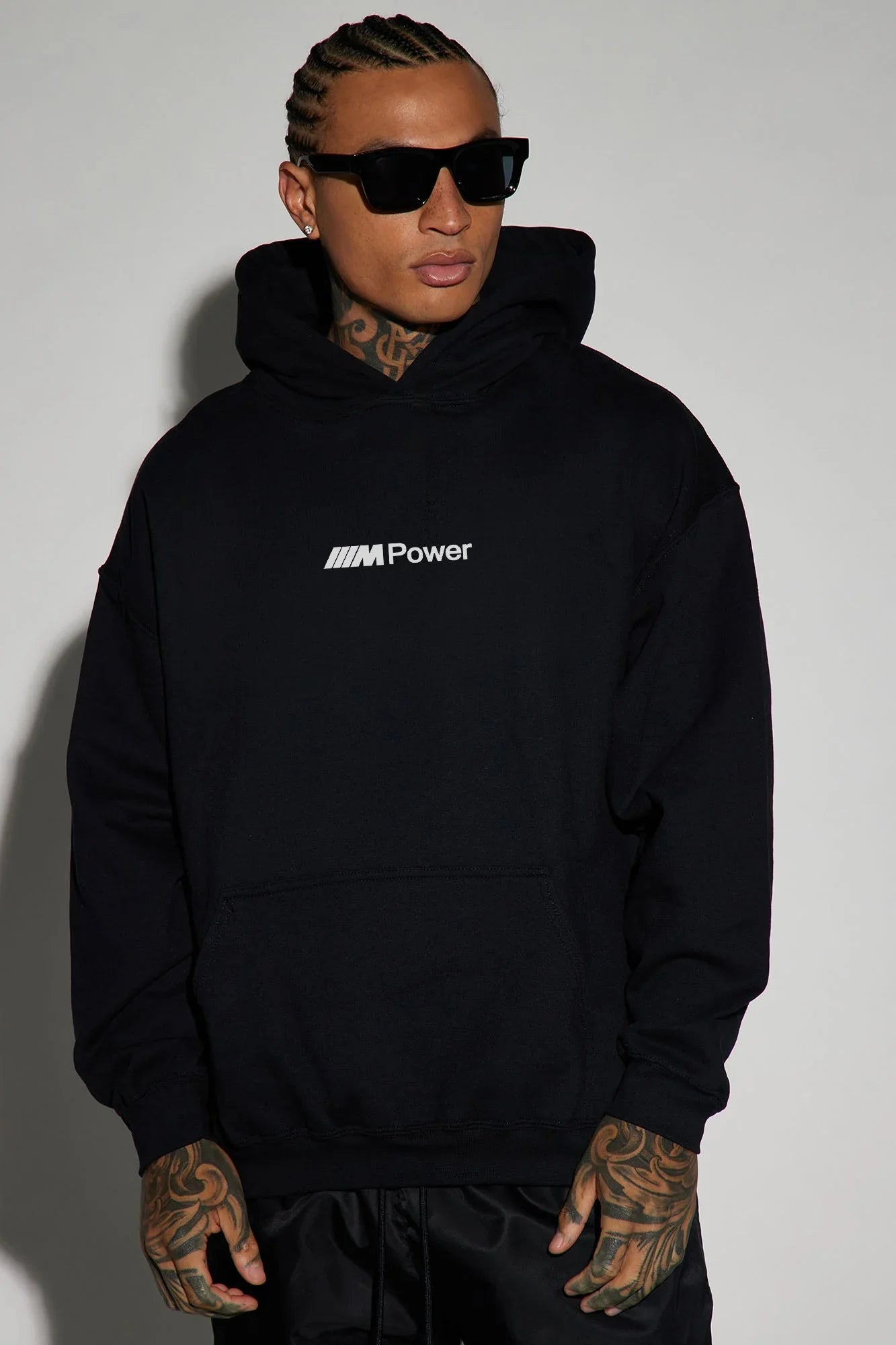 M8 Competition - Black - Oversized Hoodie 400 GSM