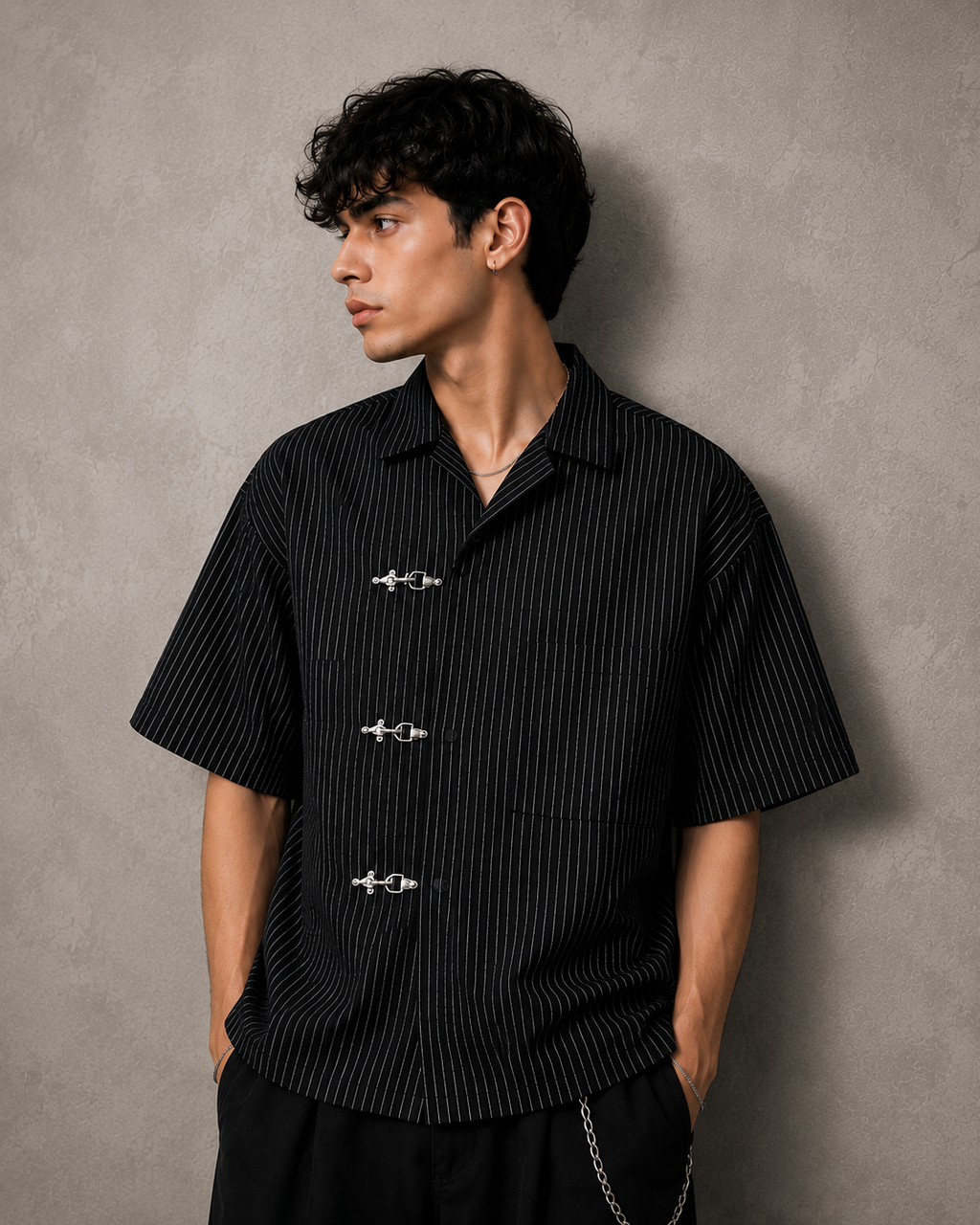 TS.01 — Obsidian Clasp Shirt
