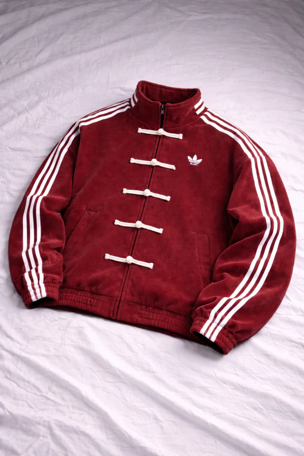 Adidas Originals CTT Chinese Track Top Jacket Maroon| ThreadShade