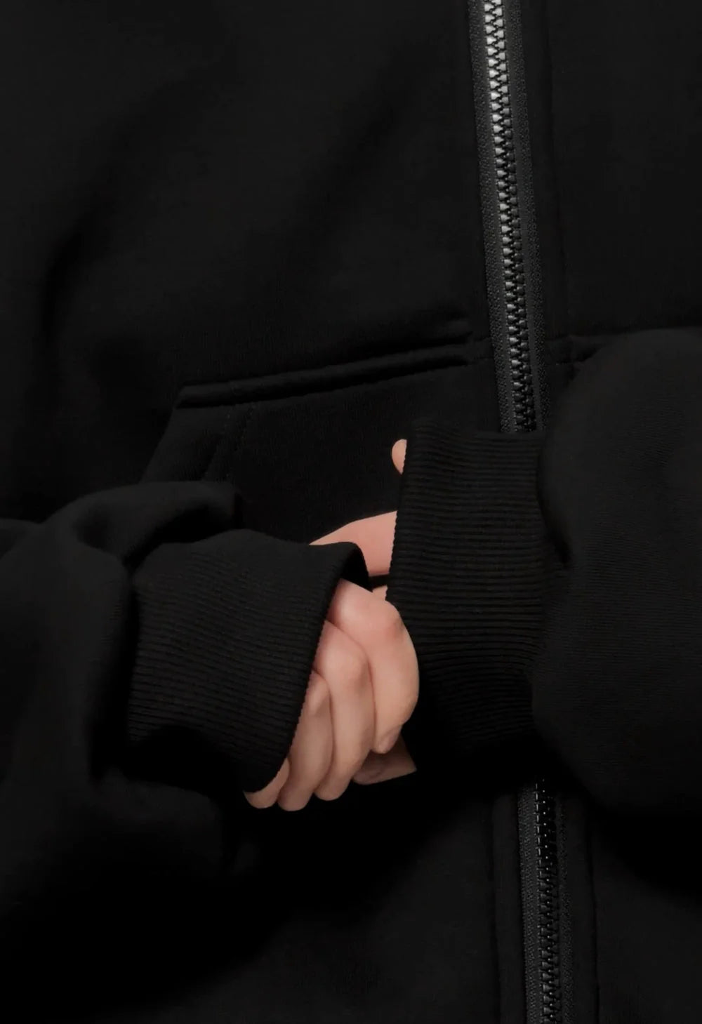 Balaclava Layered Double Zip Hoodie