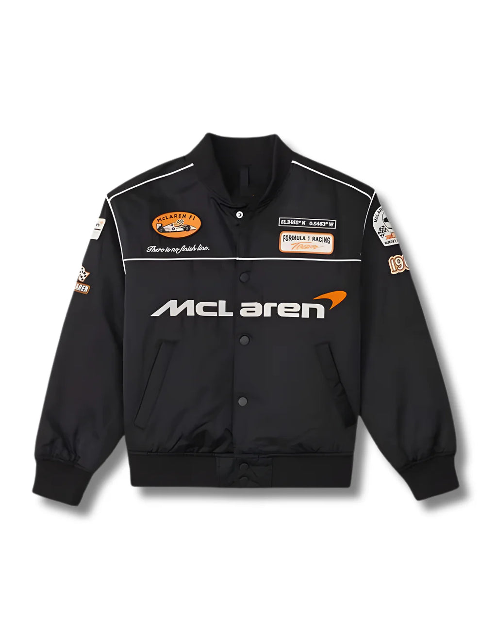 McLaren Racing Jacket | Formula 1 Team Bomber Jacket | Unisex Motorsport Streetwear