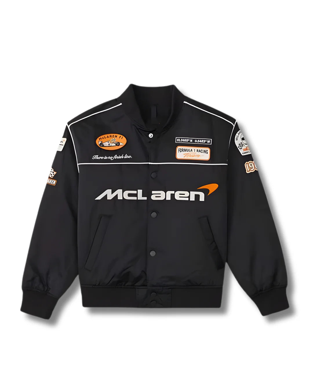 McLaren Racing Jacket | Formula 1 Team Bomber Jacket | Unisex Motorsport Streetwear
