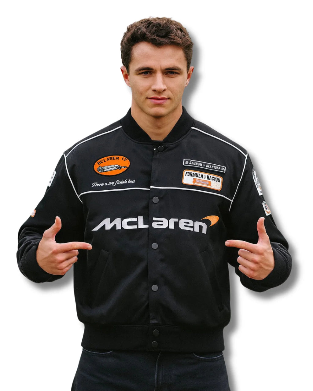 McLaren Racing Jacket | Formula 1 Team Bomber Jacket | Unisex Motorsport Streetwear