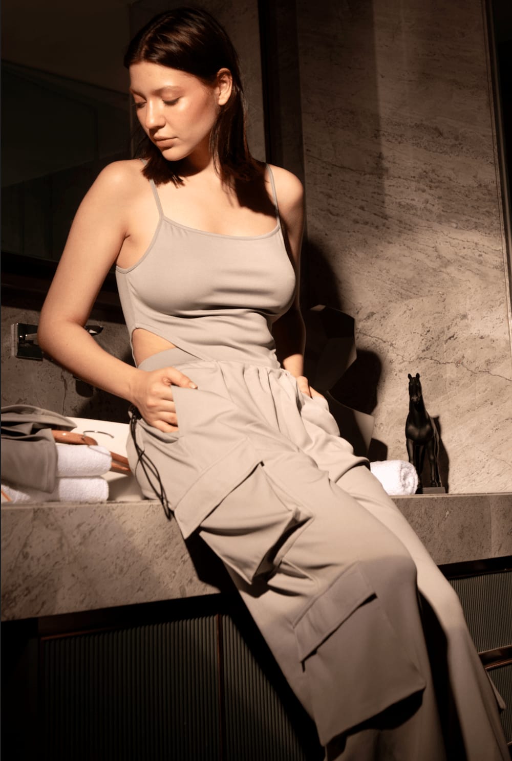 Metro Flex Cargo Pant made from recycled polyester