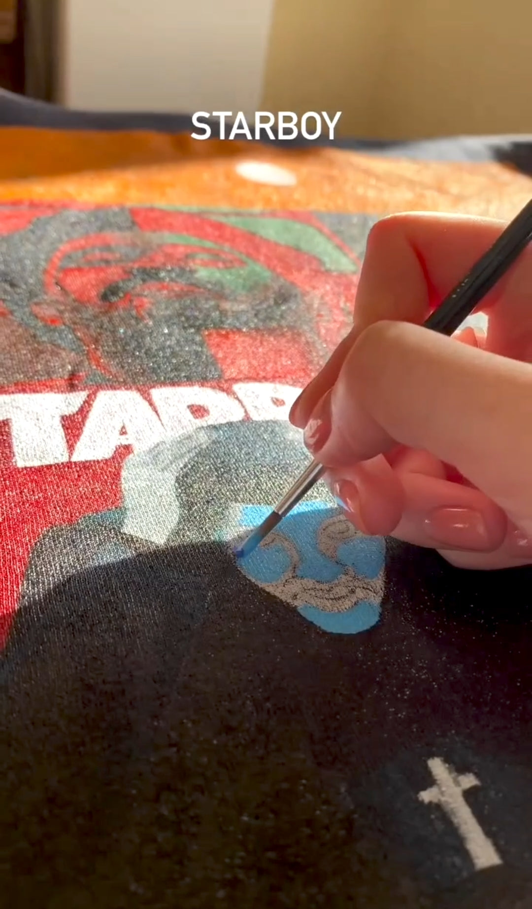 Hand-Painted Starboy Hoodie