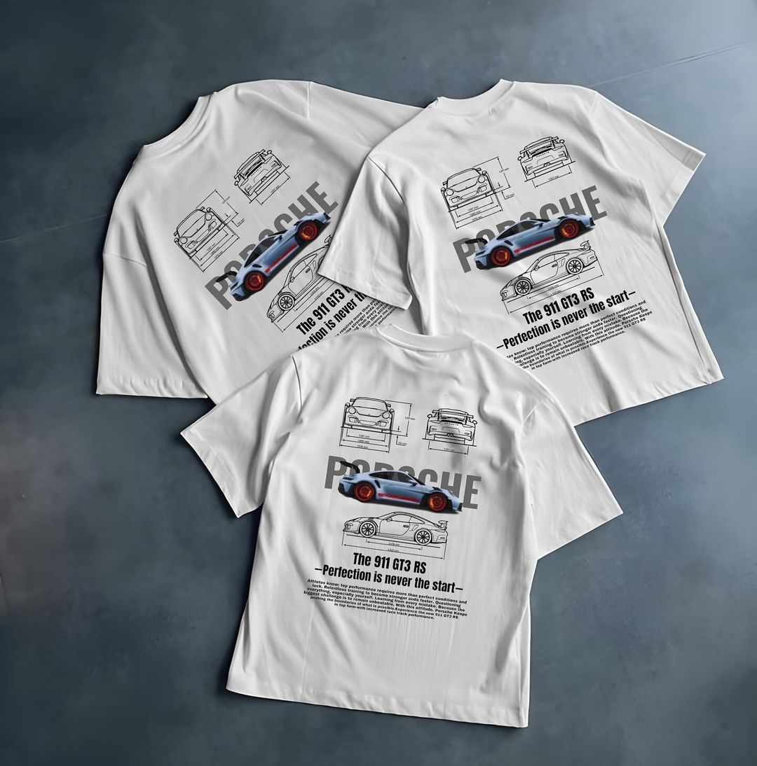 Porsche 911 GT3 Oversized Tshirt Thread Shade