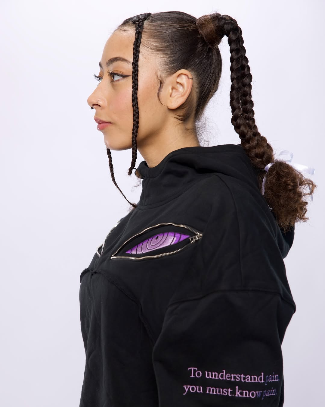 Eternal Shadows: Limited Edition Rinnegan Eyes Anime Hoodie – Unisex Cosplay & Streetwear