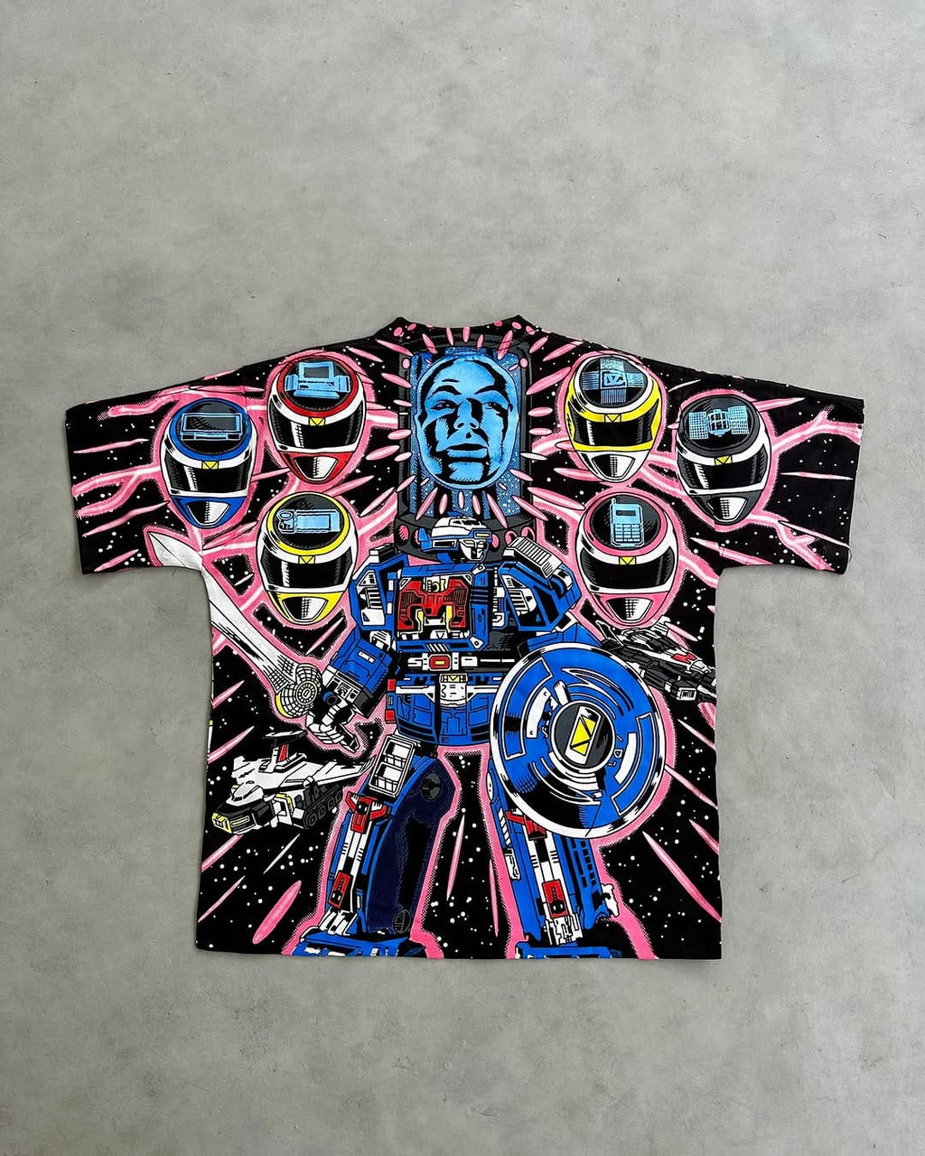 Power Rangers Space Edition Oversized T-Shirt | Galactic Morph Streetwear
