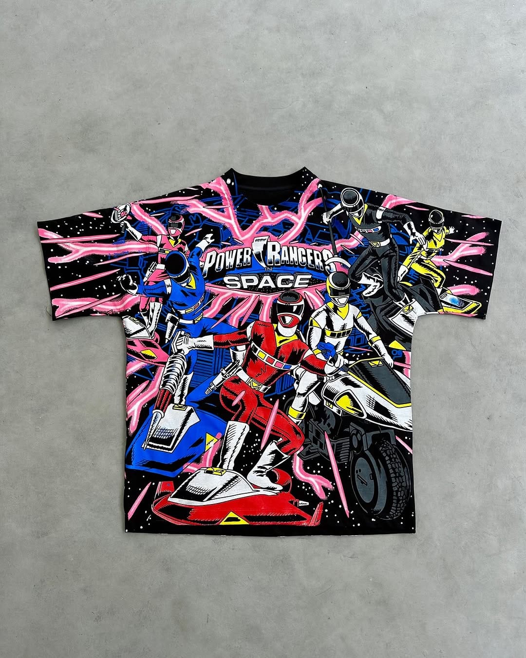 Power Rangers Space Edition Oversized T-Shirt | Galactic Morph Streetwear