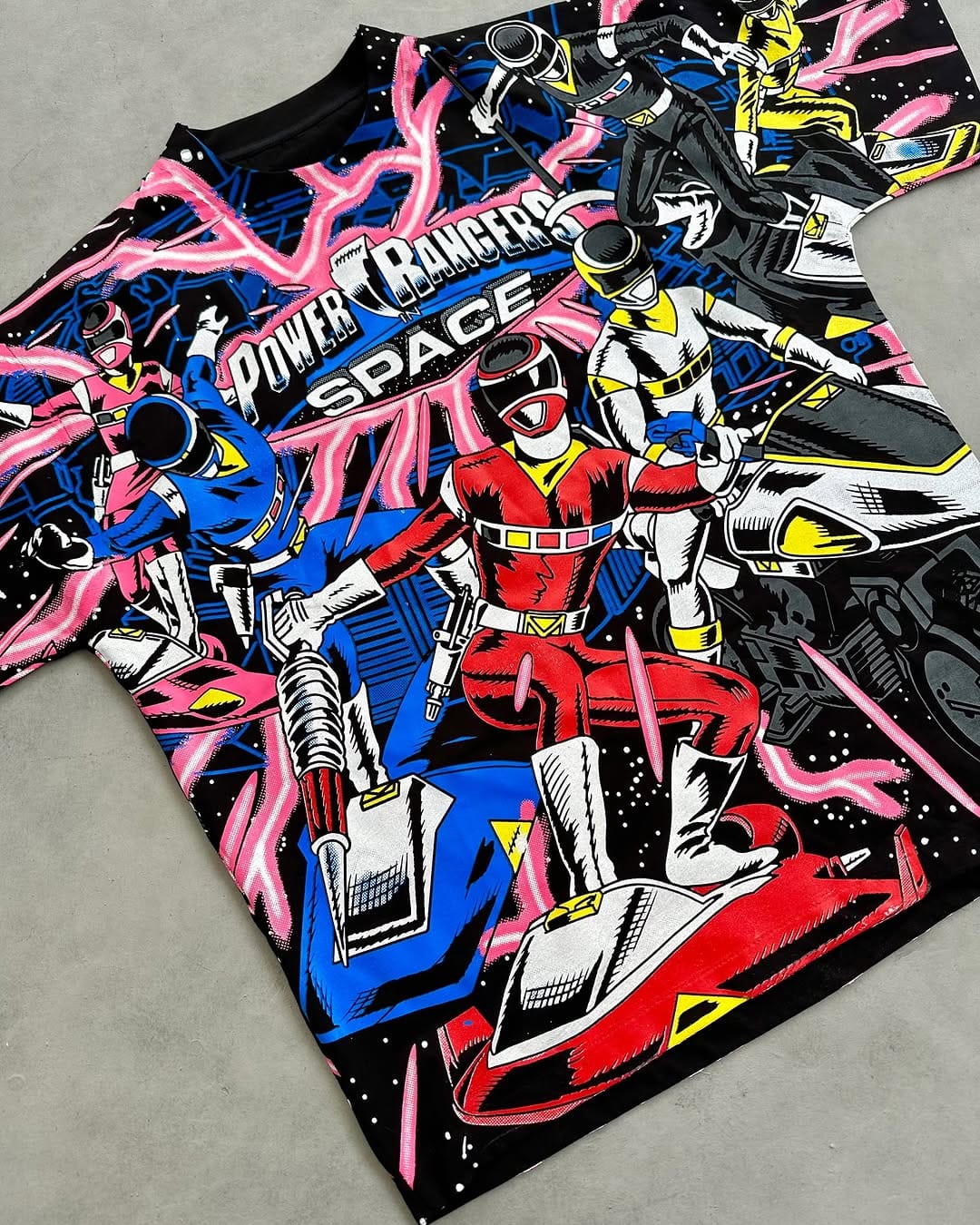 Power Rangers Space Edition Oversized T-Shirt | Galactic Morph Streetwear