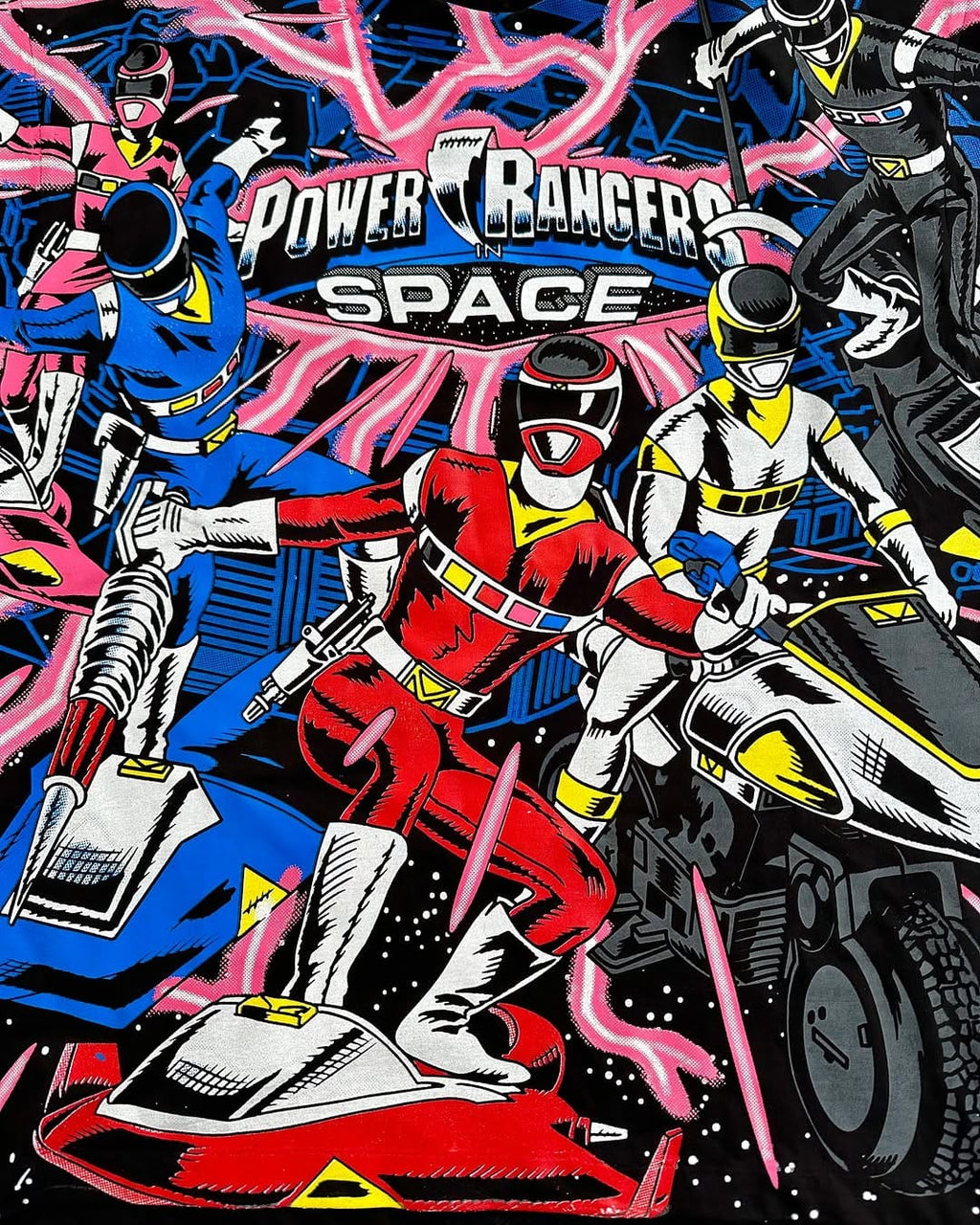 Power Rangers Space Edition Oversized T-Shirt | Galactic Morph Streetwear