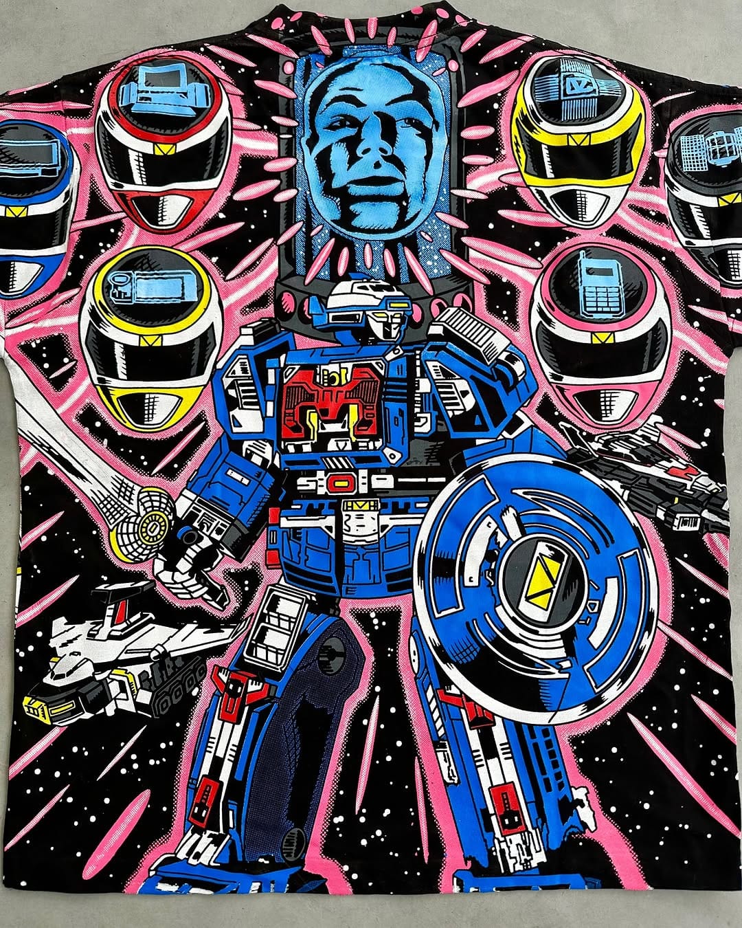 Power Rangers Space Edition Oversized T-Shirt | Galactic Morph Streetwear