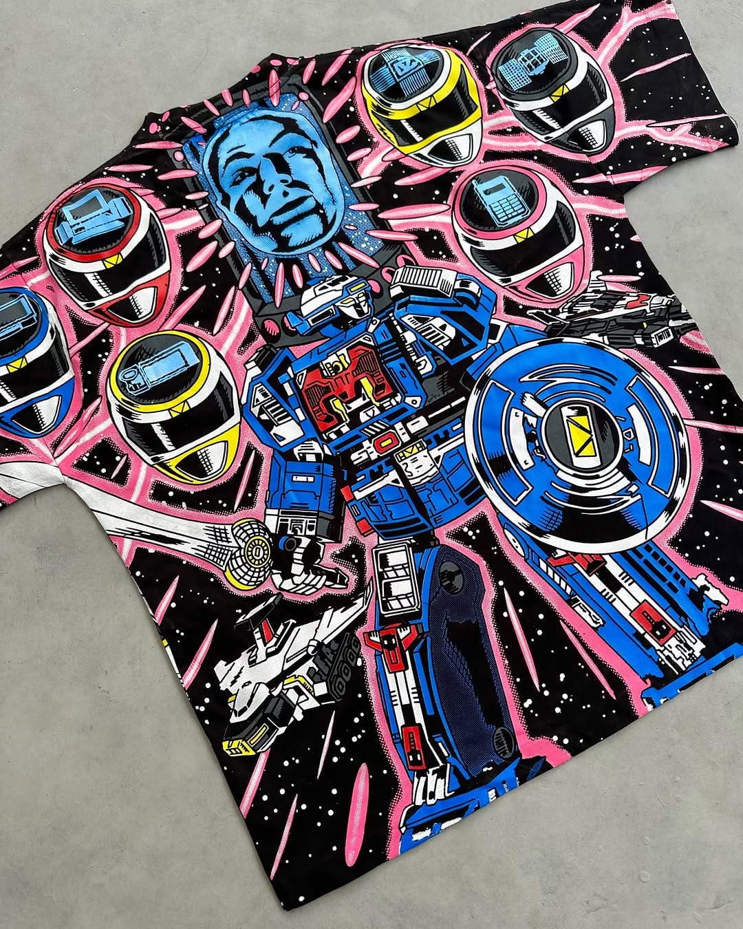 Power Rangers Space Edition Oversized T-Shirt | Galactic Morph Streetwear