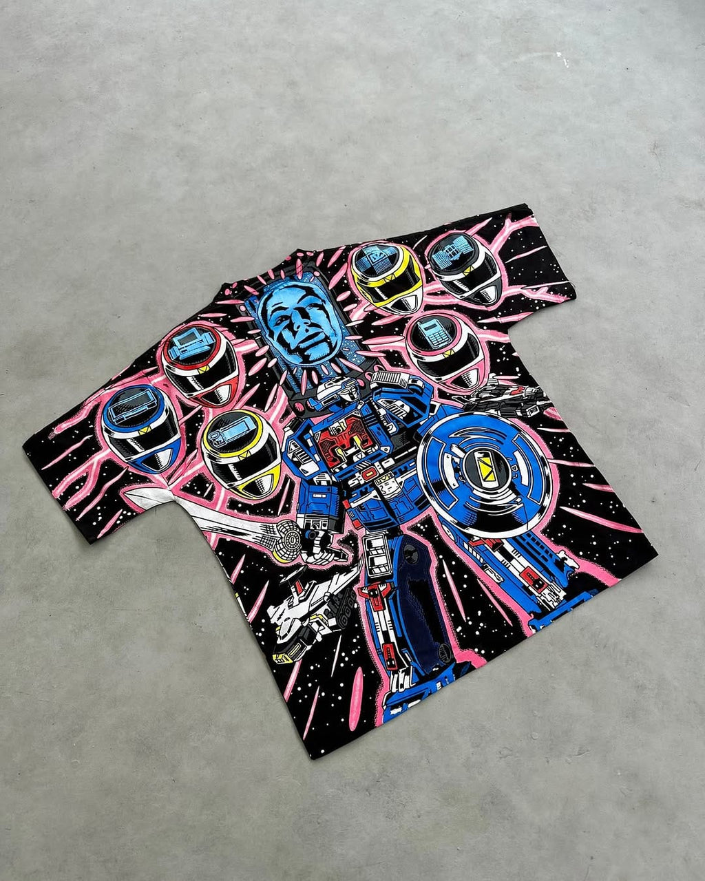 Power Rangers Space Edition Oversized T-Shirt | Galactic Morph Streetwear
