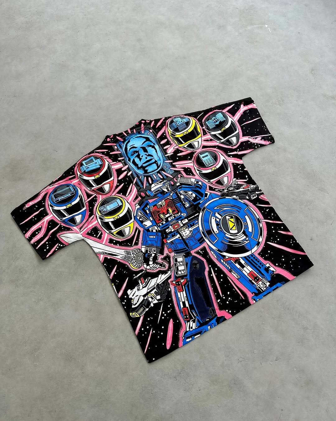 Power Rangers Space Edition Oversized T-Shirt | Galactic Morph Streetwear