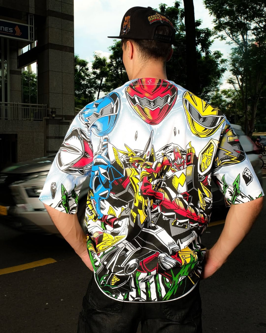 Power Rangers Dino Thunder Oversized T-Shirt | Retro 2000s Streetwear