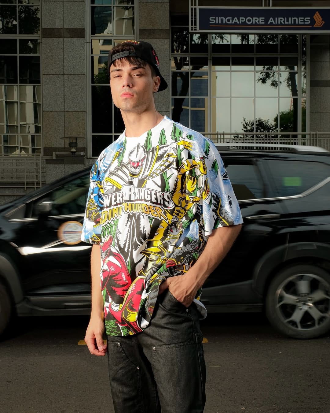 Power Rangers Dino Thunder Oversized T-Shirt | Retro 2000s Streetwear