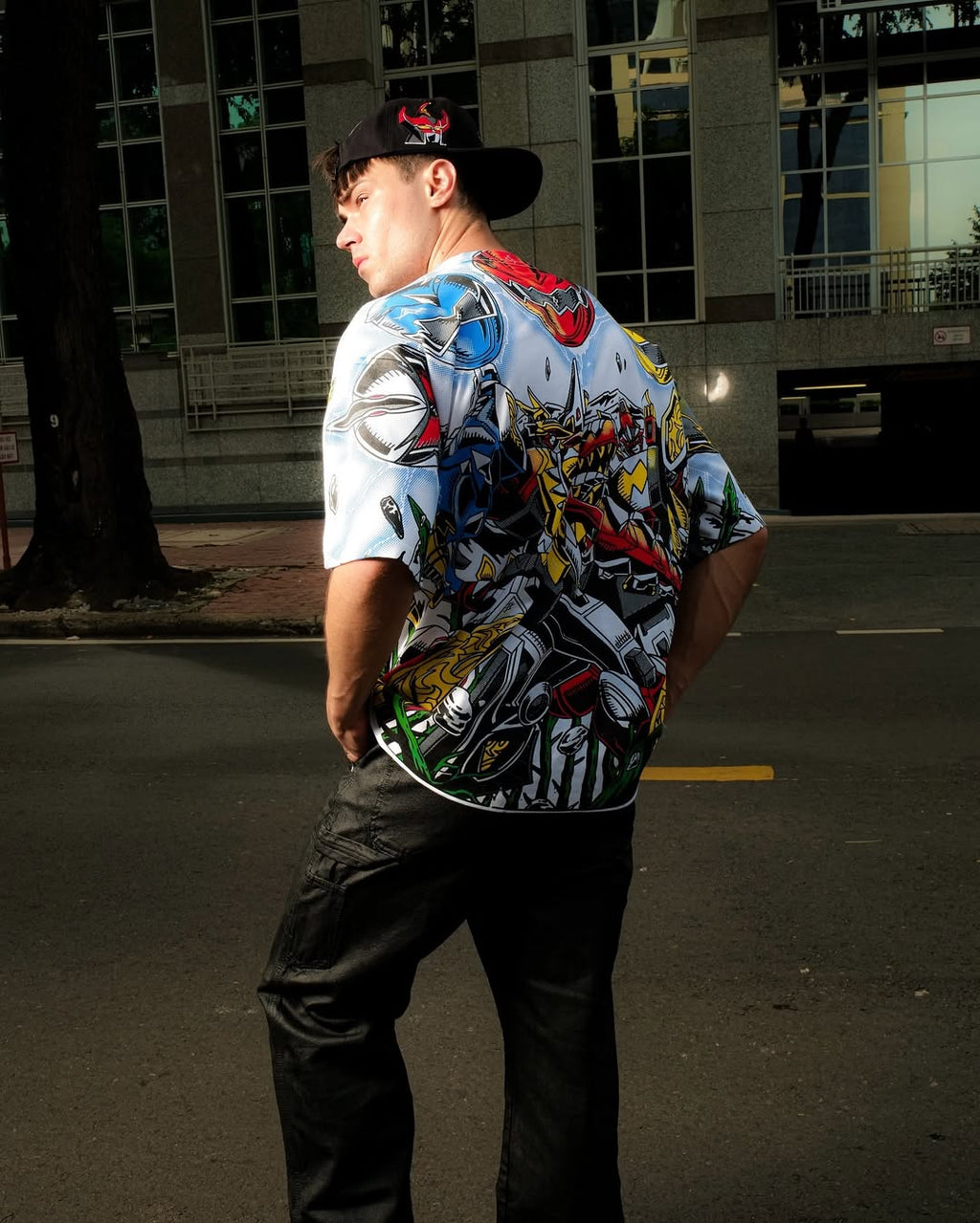 Power Rangers Dino Thunder Oversized T-Shirt | Retro 2000s Streetwear