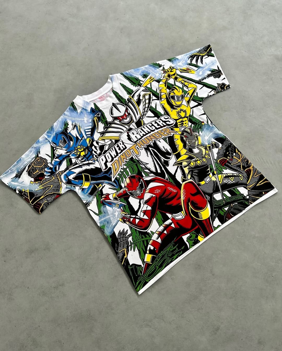Power Rangers Dino Thunder Oversized T-Shirt | Retro 2000s Streetwear
