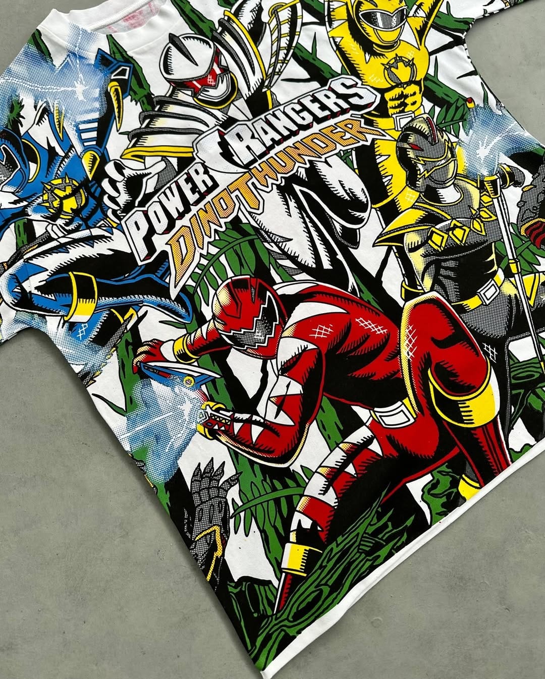 Power Rangers Dino Thunder Oversized T-Shirt | Retro 2000s Streetwear