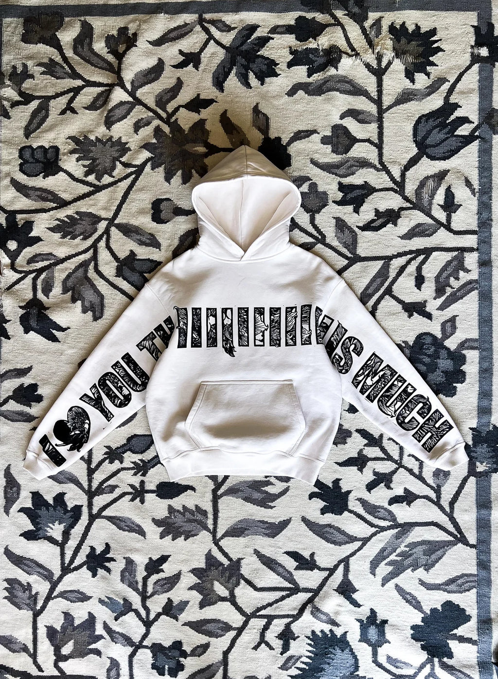I LOVE YOU THIS MUCH Oversized Hoodie