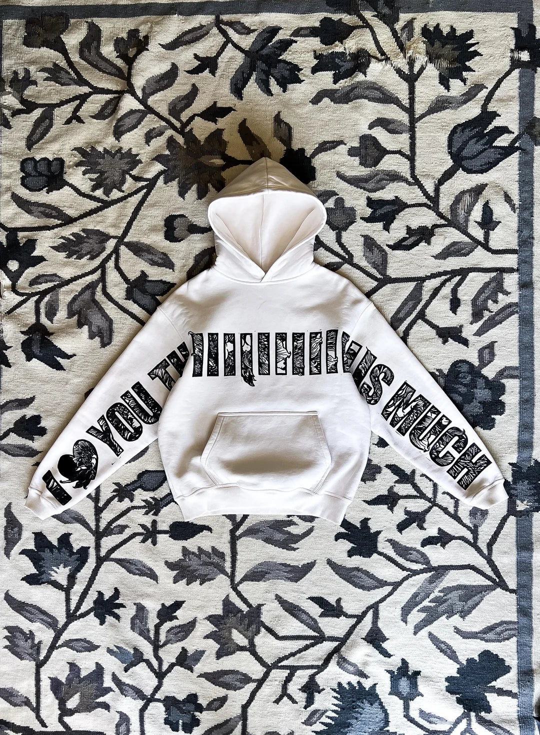 I LOVE YOU THIS MUCH Oversized Hoodie