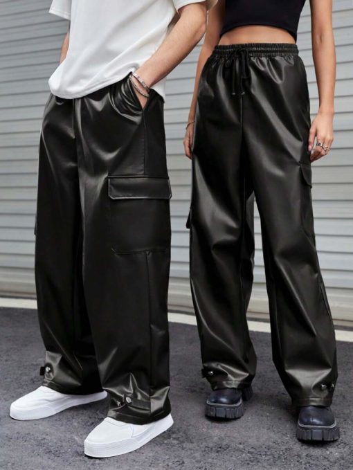 Blackout Utility Leather Cargos