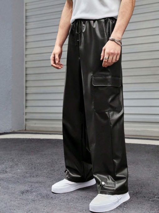 Blackout Utility Leather Cargos