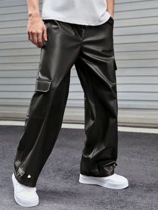Blackout Utility Leather Cargos